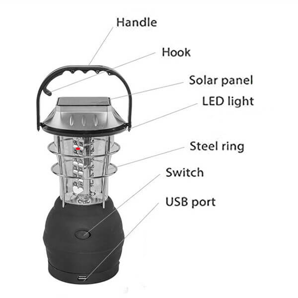 Hand Crank Solar Lantern