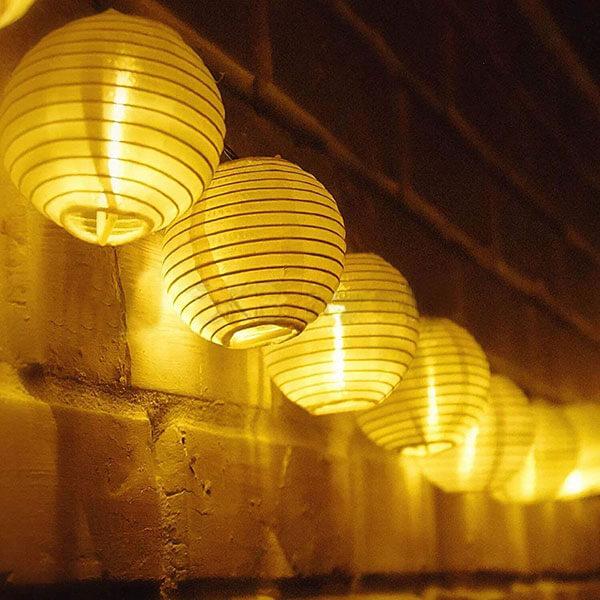 Solar lantern string lights