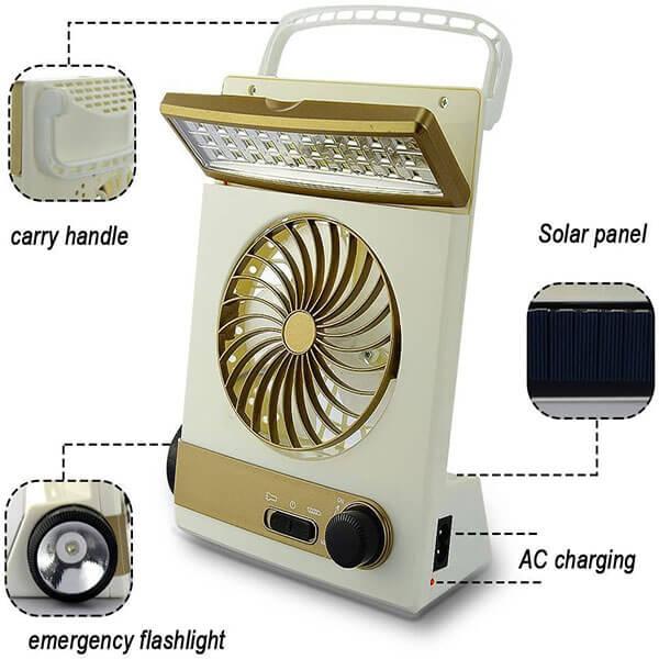 Solar Camping Fan 3