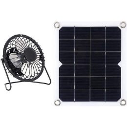 Solar dog house fan
