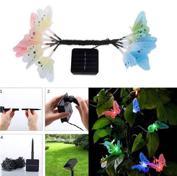 butterfly solar lights 12