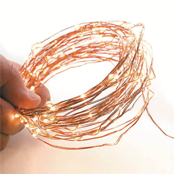 Solar copper wire string lights 18