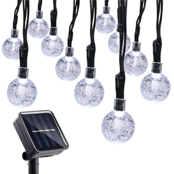 Solar crystal ball string lights 13