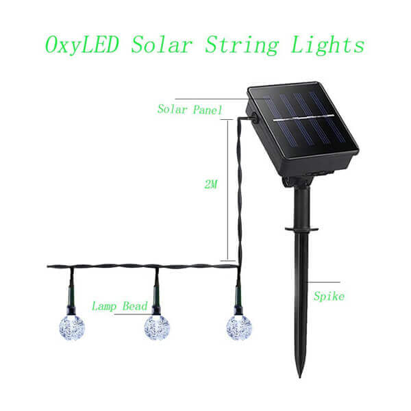 Solar crystal ball string lights 4