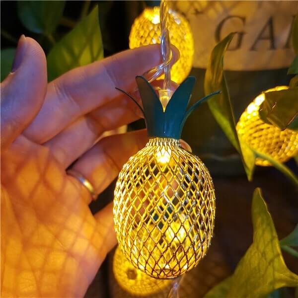 Solar pineapple string lights 7