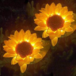 solar sunflower lights
