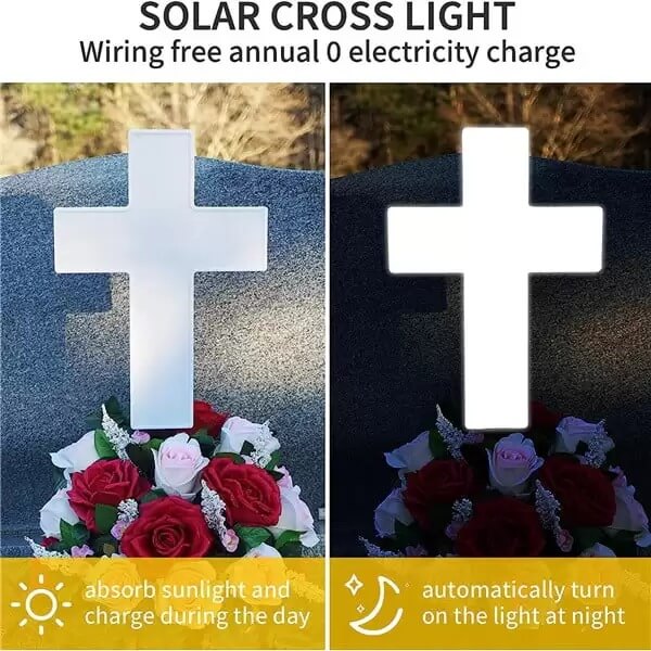 Solar Lighted Cross 8
